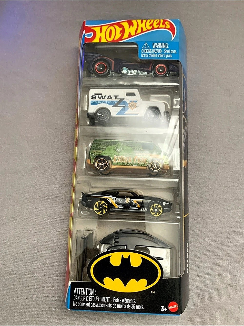 🆕- Hot Wheels Batman 5-Pack Die-Cast Vehicles